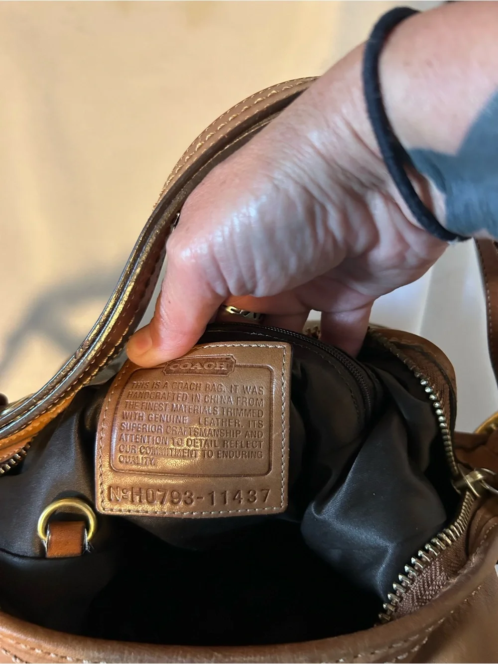 Coach Bleeker Signature Duffle Hobo Bag 11437